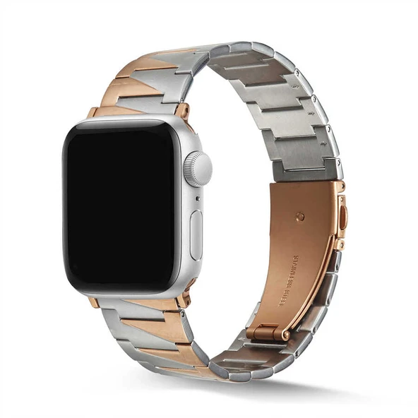 Zore Apple ile uyumlu Watch 7 41mm KRD-48 Metal Kordon ürün görseli 1