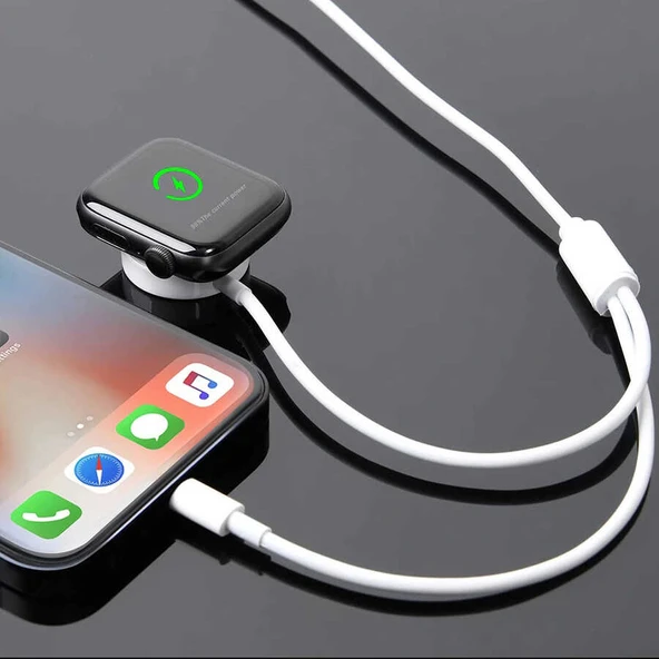 Zore Akıllı Saat Lightning-Wireless USB Şarj Kablosu 1.2M - Resim 7