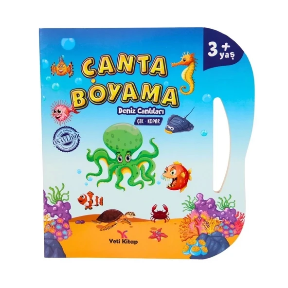Mey İthalat® Çanta Kitap Boyama Kitabı Deniz Canlıları ürün görseli 1