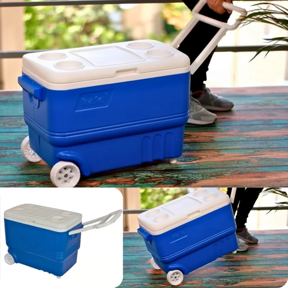38 Lt Tekerlekli Buzluk Termos (1030 Wheled Cooler Box) - Resim 7