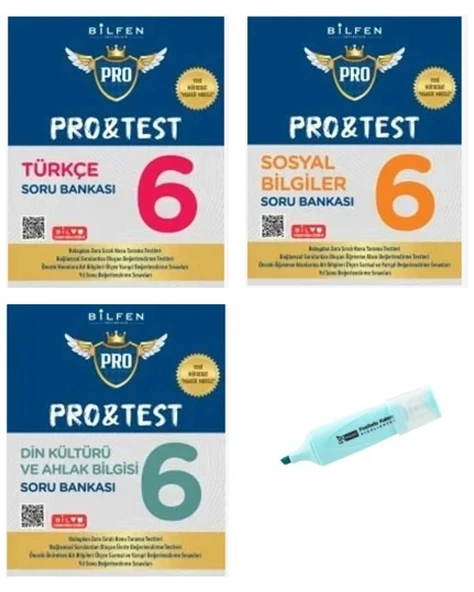 6.Sınıf ProTest Türkçe Sosyal Din Kültürü Soru Bankası Yeni Müfredat ürün görseli 1