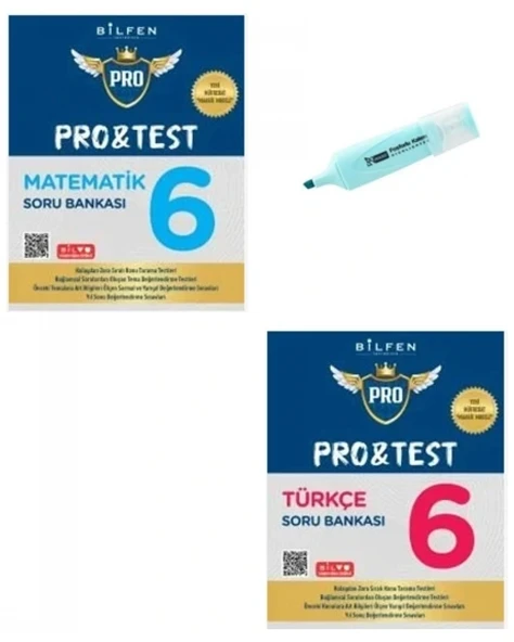 6.Sınıf ProTest Matematik Ve Türkçe Soru Bankası Yeni Müfredat ürün görseli 1