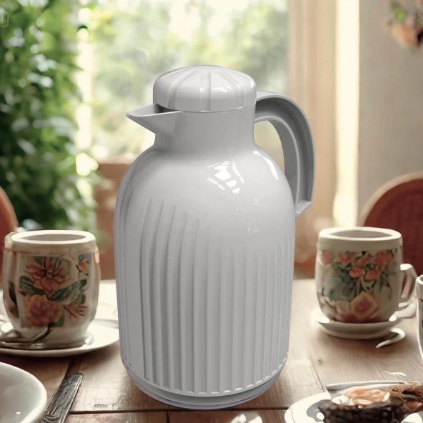1.5 Lt Camlı Termos (1185 Glazed Thermos) - Resim 3