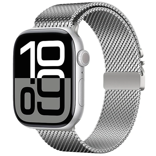 Zore Apple ile uyumlu Watch 44mm KRD-121 Metal Hasır Kordon ürün görseli 1