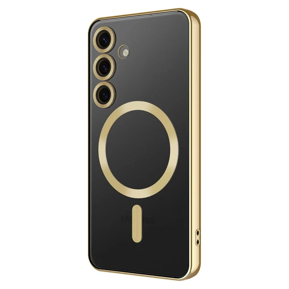 Zore Galaxy ile uyumlu S24 FE Kılıf Kamera Korumalı M-safe Wireless Şarj Özellikli Demre Kapak ürün görseli 1