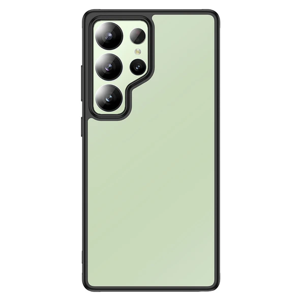 Zore Galaxy ile uyumlu S25 Ultra Kılıf Kamera Korumalı Şeffaf Arka Yüzey New Roll Kapak ürün görseli 1
