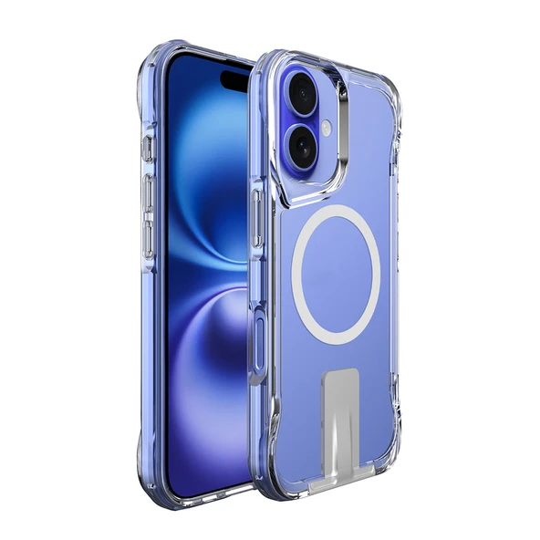 Zore Apple ile uyumlu iPhone 16 Kılıf M-safe Şarj Özellikli T-Max Standlı Kapak ürün görseli 1