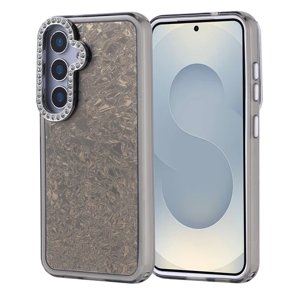 Zore Galaxy ile uyumlu S24 Kılıf Taşlı Tasarımlı Kapi Kapak ürün görseli 1