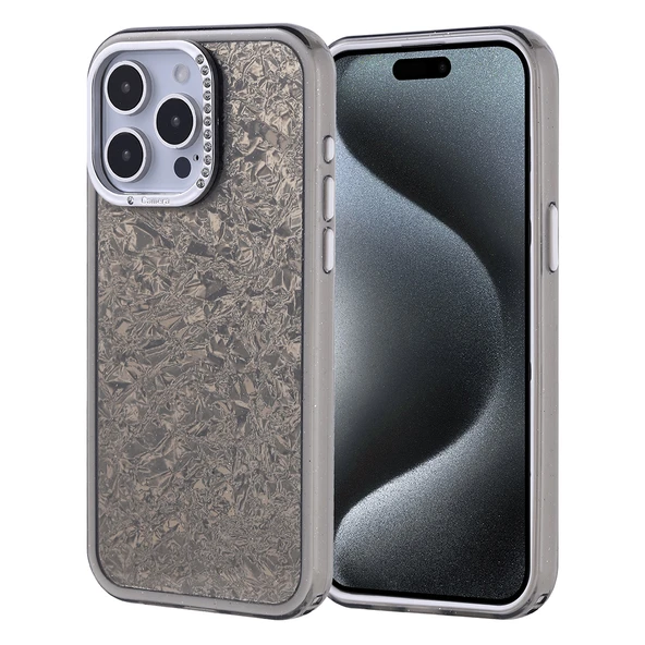 Zore Apple ile uyumlu iPhone 15 Pro Max Kılıf Taşlı Tasarımlı Kapi Kapak ürün görseli 1