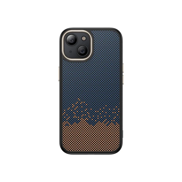 Zore Apple ile uyumlu iPhone 14 Plus Kılıf M-safe Şarj Özellikli Karbon Fiber Görünümlü Antina Kapak ürün görseli 1