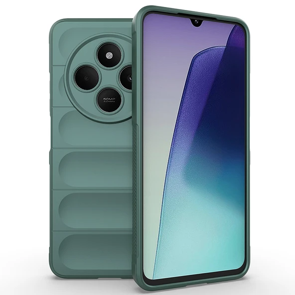 Zore Xiaomi ile uyumlu Redmi 14C 4G Kılıf Esnek TPU Oyuklu Arka Yüzey Tasarımlı Etnik Silikon Kapak ürün görseli 1