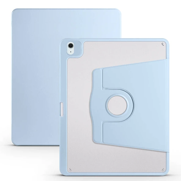 Zore Apple ile uyumlu iPad Air 13 2025 M3 Kılıf Termik Kalem Bölmeli Dönebilen Standlı Kılıf ürün görseli 1