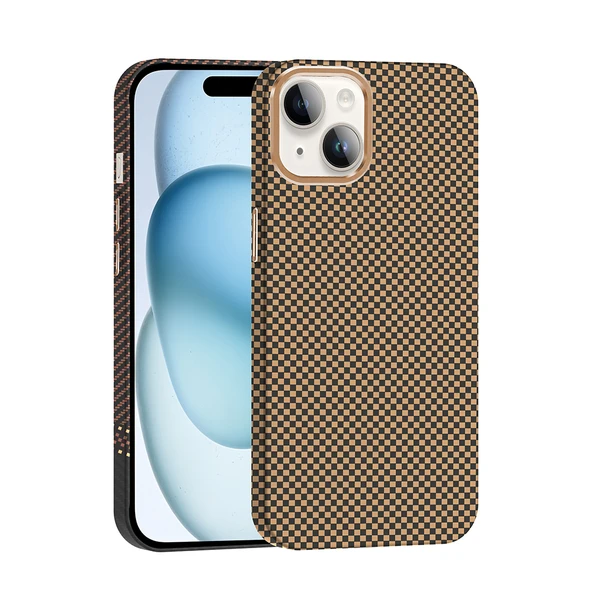Zore Apple ile uyumlu iPhone 13 Kılıf M-safe Şarj Özellikli Karbon Fiber Görünümlü Gros Kapak ürün görseli 1