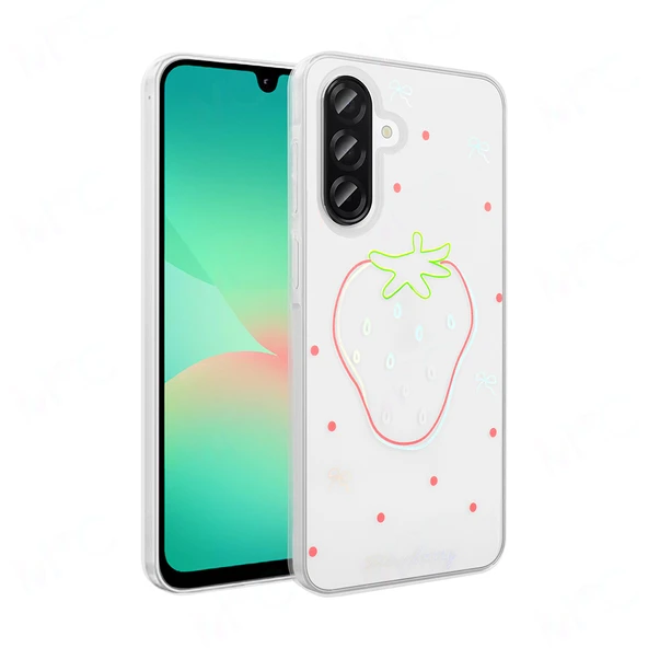 Zore Galaxy ile uyumlu A56 Kılıf Şeffaf Figürlü Folk Sert Kapak ürün görseli 1