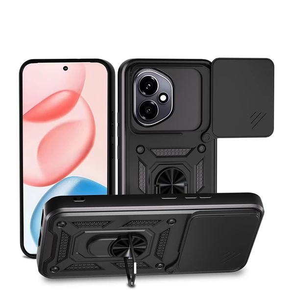 Zore Honor 400 Kılıf Magnetik Standlı Kamera Korumalı Sürgülü Vega Kapak ürün görseli 1