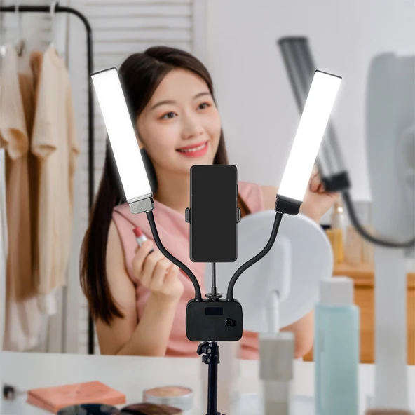 Zore AL45X Işıklı Telefon Tutucu Ring Light - Resim 7
