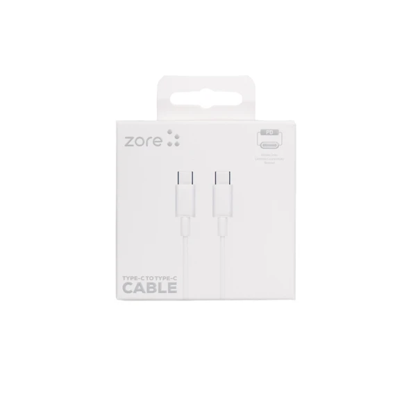 Zore ZR-41 Type-C to Type-C PD Hızlı Şarj Özellikli Data ve Şarj Kablosu 1M ürün görseli 1