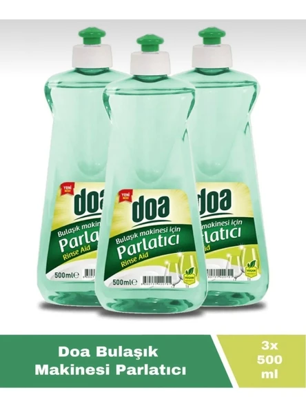 Doa Bulaşık Makinesi Parlatıcı 500 Ml Vegan x 3 Adet ürün görseli 1