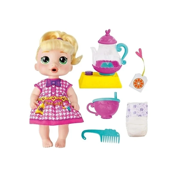 Mey İthalat® G0608 Baby Alive Bubbly Tea Party - Fokurdayan Çay Partisi Lala +3 yaş ürün görseli 1
