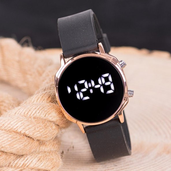 SaaTTino Unisex Rose Renk Dijital Led Ekran Silikon Kordonlu Kol Saati ST-304006 ürün görseli 1