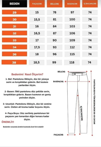 Erkek Slim Fit Dilli Kumaş Pantolon - Resim 6