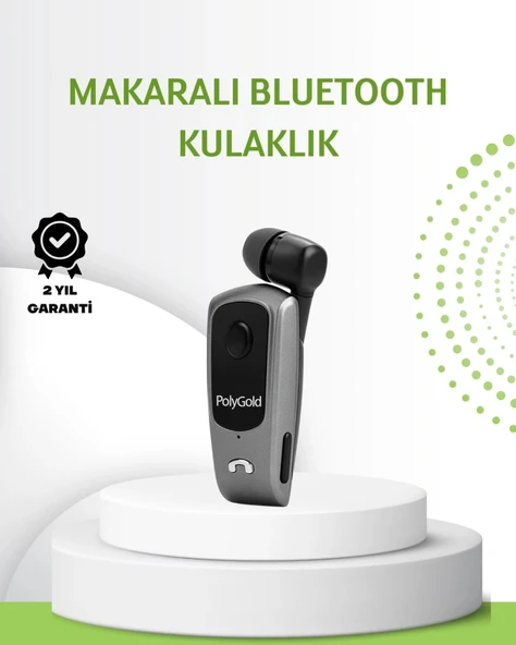 10 Saat Konuşma Süreli Klipsli Bluetooth Kulaklık ürün görseli 1