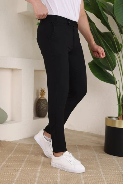 Erkek Slim Fit Dilli Kumaş Pantolon - Resim 4