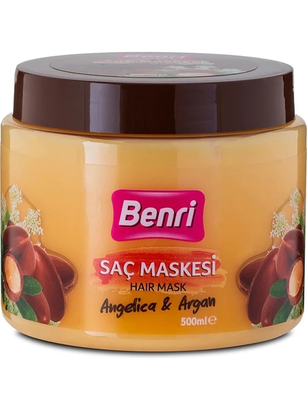 Benri Saç Maskesi Angelica ve Argan 500 ml ürün görseli 1