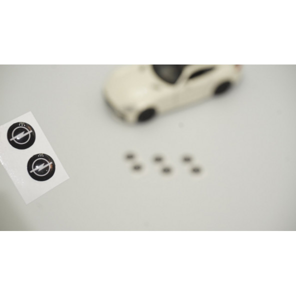 Opel Logo Jant Torpido Direksiyon 9mm Damla Sticker Logo Seti ürün görseli 1