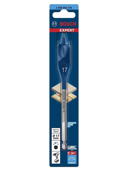 Bosch Selfcut Yaprak Tip Ahşap Matkap Ucu 17 mm ürün görseli 1