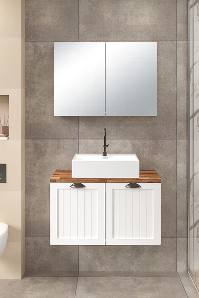 80 cm Aren Banyo Dolabı - Resim 3