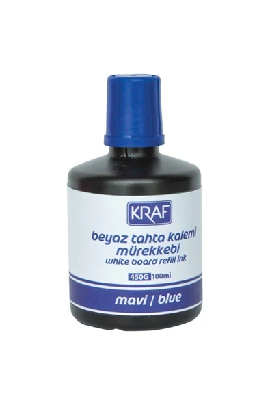 KRAF Beyaz Yazı Tahtası Mürekkebi Mavi 100 Ml ürün görseli 1