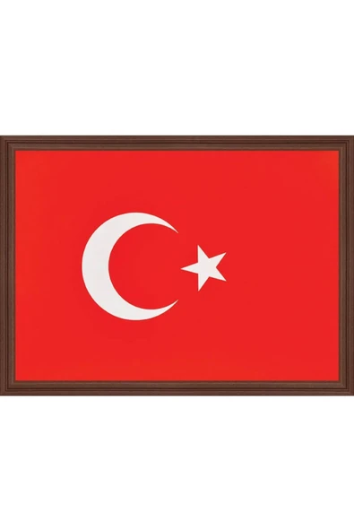 Panda 20x30 Cm Mdf Çerçeveli Türk Bayrağı Tablo Atatürk Köşesi ürün görseli 1