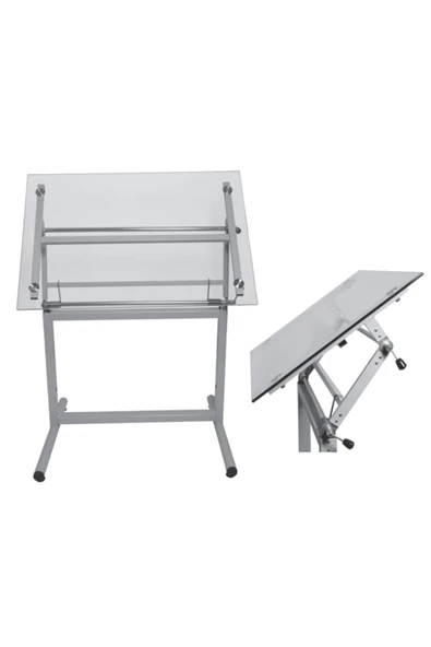 Panda 911 Profesyonel Ayaklı Camlı Çizim Masası 70x100 Cm ürün görseli 1