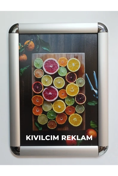 KIVILCIM PLASTİK VE REKLAM ÜRÜNLERİ 5li A3 Alüminyum Rondo Çerçeve - 5 Adet -satıcı Mağazamız Kıvılcım Reklam Taklitlerimizden Kaçının! ürün görseli 1