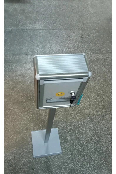 OfisDS 22x29 Cm Lüks Ithal Ayaklı Alüminyum Metal Dilek Şikayet Kutusu ürün görseli 1