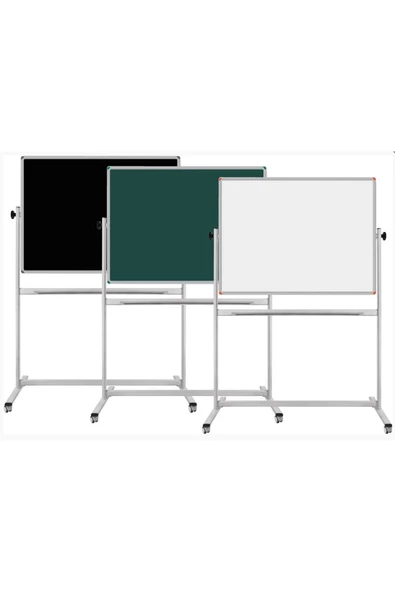 Panda 90x120 Cm Laminant Yüzey Mobil Yazı Tahtası 360 Dönerli ürün görseli 1