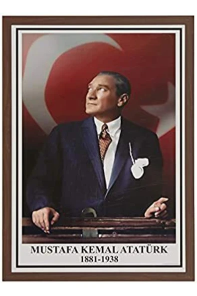 Panda Mdf Çerçeveli Atatürk Portresi 50x70 ürün görseli 1