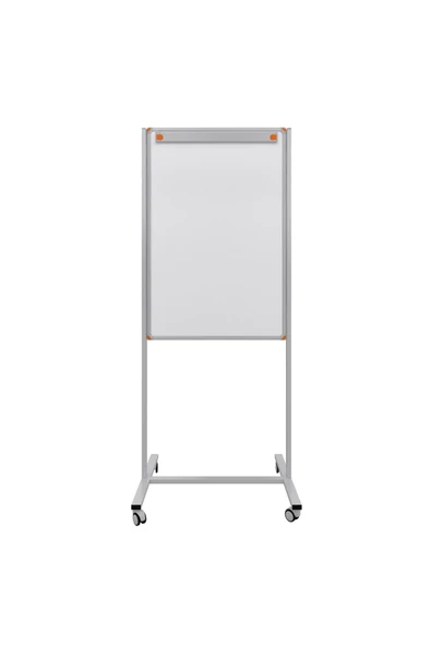Panda 65x100 Cm Laminant Yüzey Sabit Ayaklı Tekerlekli Yazı Tahtası Pano (flipcartlı) Beyaz ürün görseli 1