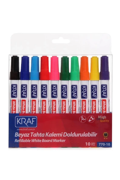 artline Kraf Doldurulabilir Beyaz Tahta Kalemi 10'lu Set 770-10 ürün görseli 1