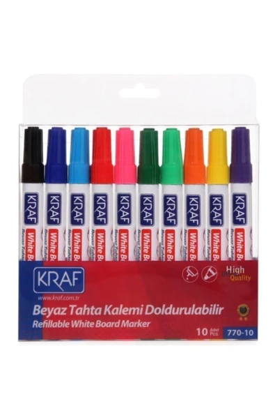 KRAF Tahta Kalemi Doldurabilir 10 Renk 770-10 ürün görseli 1