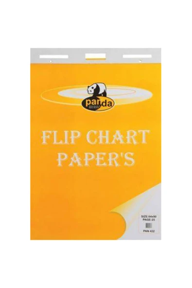 Panda 432 64x90 Flipchart Kağıt Askılı Düz 25li ürün görseli 1