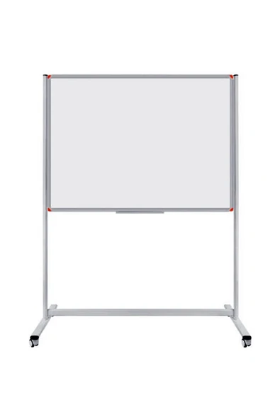 Panda 120x200 Cm Çelik Emaye Yüzey Sabit Ayaklı Tekerlekli Yazı Tahtası Beyaz ürün görseli 1