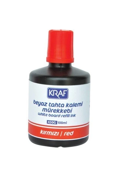 KRAF Beyaz Yazı Tahtası Mürekkebi Kırmızı 100 Ml ürün görseli 1