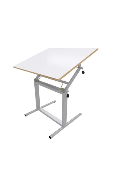 Panda 100x150 Cm Ahşap Tablalı Teknik Proje Çizim Masası Profesyonel Çizim Masası Ayak+tabla ürün görseli 1