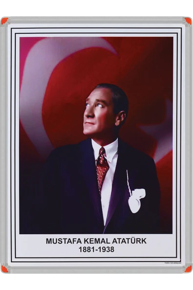 Panda 35X50 CM ATATÜRK PORTRESİ TABLO PANO (Alüminyum Çerçeve)-PAN411 ürün görseli 1