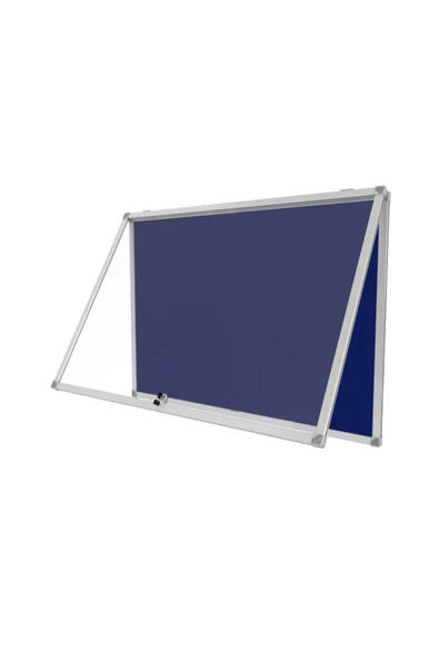 Panda 70x100 Cm Alüminyum Kilitli Kapaklı Ince Camekanlı Ilan Duyuru Sunum Pano ürün görseli 1