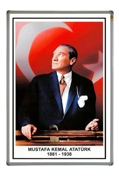 Panda 50X70 CM ATATÜRK PORTRESİ TABLO PANO (Alüminyum Çerçeve)-PAN415 ürün görseli 1
