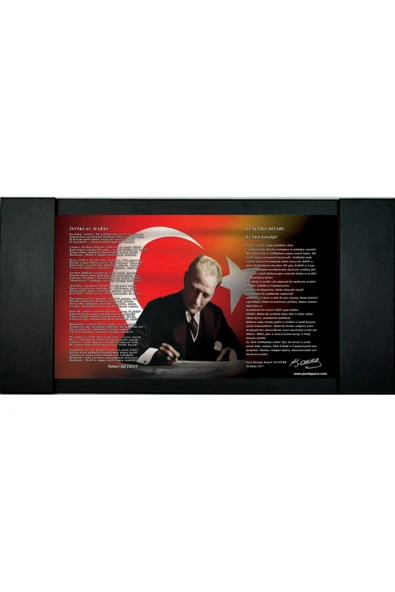 Panda 100X200 CM DİJİTAL BASKILI DERİ KAPLI ÇERÇEVELİ MAKAM PANOSU-PAN705 ürün görseli 1