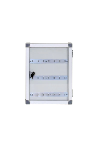 Panda 30x42 Cm 20'li Anahtar Dolabı Ince Alüminyum Kapaklı Pano ürün görseli 1